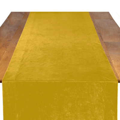 Image of Velvet Golden Table Runner