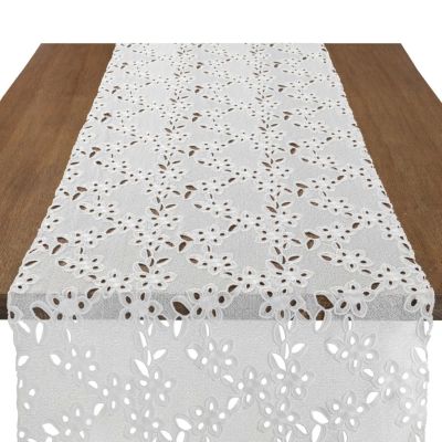 Image of Grace White Table Runner
