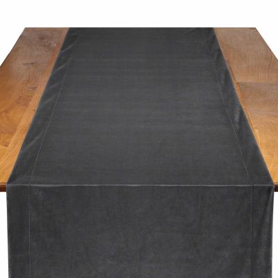 Image of Velvet Graphite Table Runner