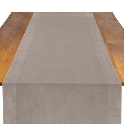 Image of Velvet Grey Table Runner