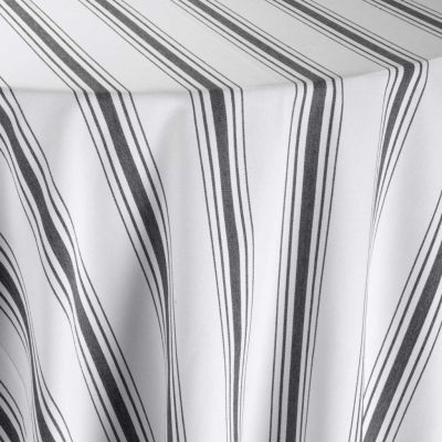 Image of Harbor Stripe White Table Linen