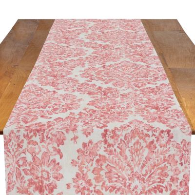 Image of Hidden Garden Hibiscus Table Runner