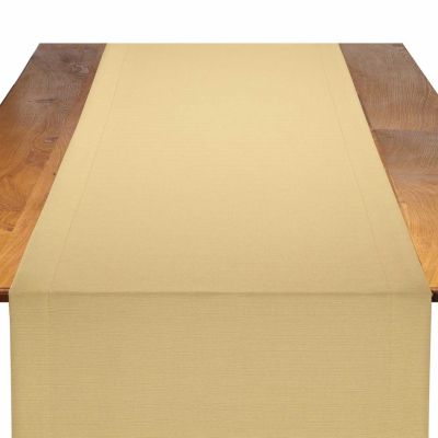 Image of Faille Honey Table Runner