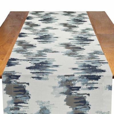 Image of Nebula Indigo Table Runner