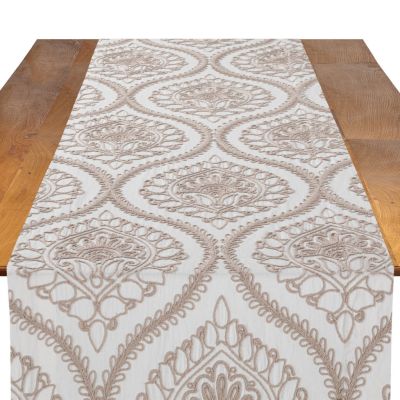 Image of Liv Taupe Table Runner