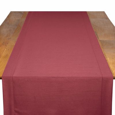 Image of Shantung Merlot Table Runner