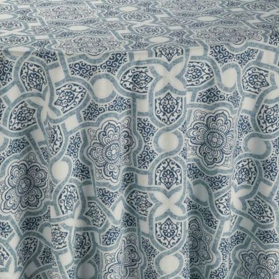 Image of Mosaic Tile Denim Table Linen