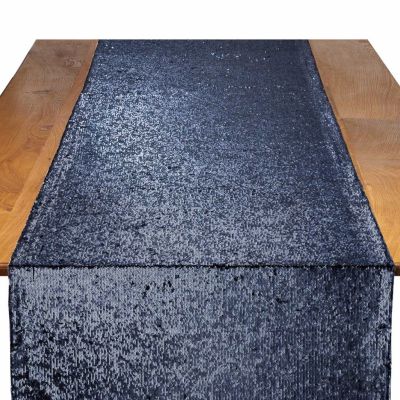 Image of Claremont Navy Table Runner