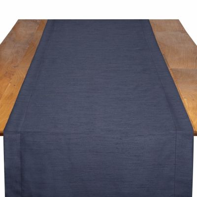 Image of Shantung Navy Table Runner