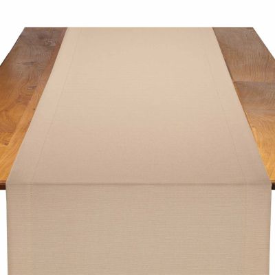 Image of Faille Peach Table Runner
