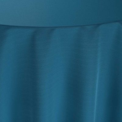 Image of Faille Peacock Blue Table Linen