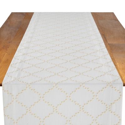Image of Pearl Drop Snow Table Runner