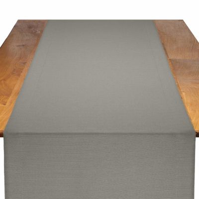 Image of Faille Pewter Table Runner