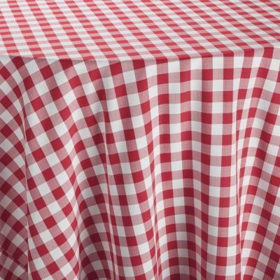 Image of Gingham Red Table Linen