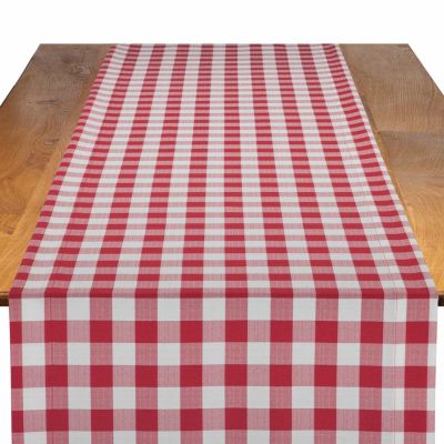 Image of Gingham Red Table Runner