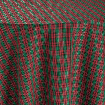 Image of Red Green Holiday Plaid Table Linen