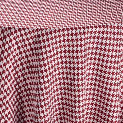 Image of Houndstooth Red Table Linen