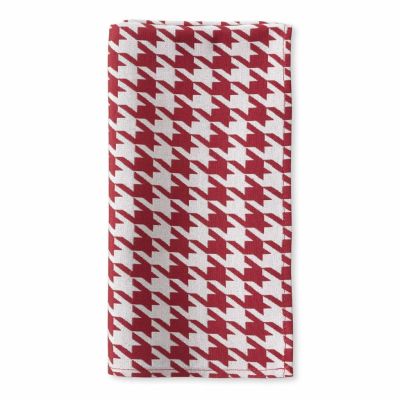 Image of Houndstooth Red Napkin