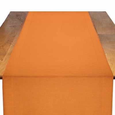 Image of Faille Saffron Table Runner
