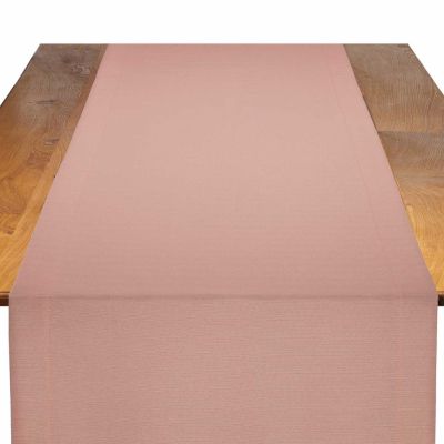 Image of Faille Salmon Table Runner