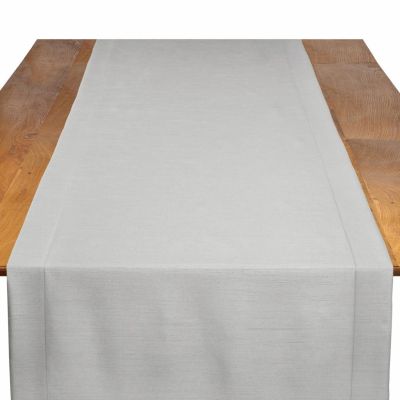 Image of Shantung Silver Table Runner