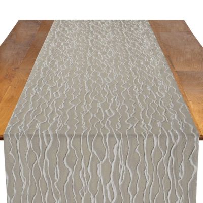 Image of Stratus Taupe Table Runner