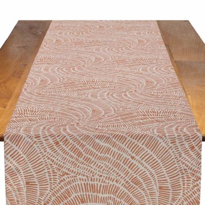 Image of Pinwheel Tangerine Table Runner