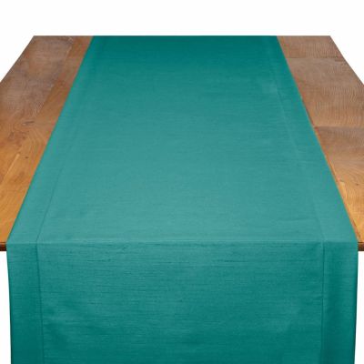Image of Shantung Teal Table Runner