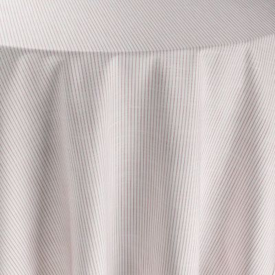 Image of Ticking Crimson Table Linen