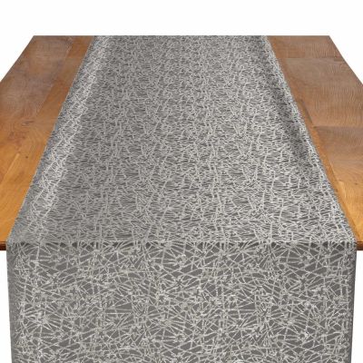 Image of Tinsel Titanium Table Runner