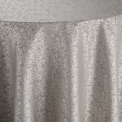 Image of Tinsel Titanium Table Linen