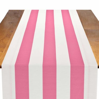 Image of Cabana Stripe Watermelon Table Runner