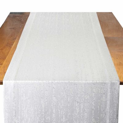 Image of Contour White Table Runner